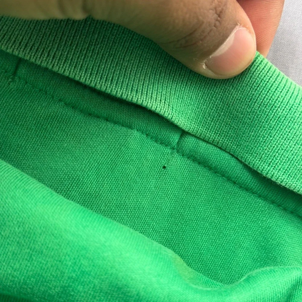 Polo Ralph Lauren Mens Green Short Sleeve Pique Polo Shirt Purple Pony Large